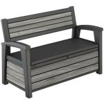 Keter Deco Garden Bench Storm grey 261848 – Zbozi.Blesk.cz