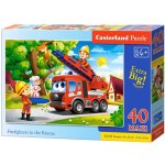 Castorland MAXI Hasiči při záchraně kočky 40 dílků – Zboží Dáma