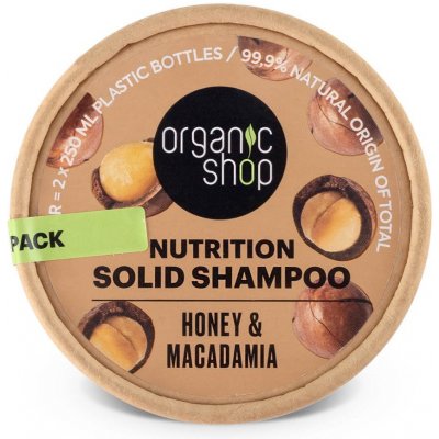 Organic Shop tuhý šampon Med a makadamie 60 g – Hledejceny.cz