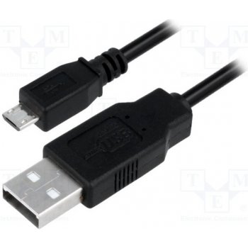 Logilink CU0058 Kabel USB 2.0 Typ-A samec pro Typ- micro B samec, délka 1m, černá