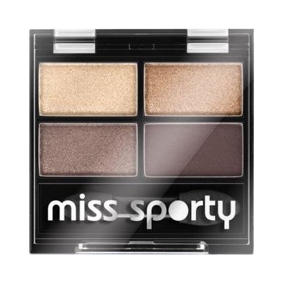 Miss Sporty Quattro oční stíny 403 Smoky Brown Eyes 3,2 g