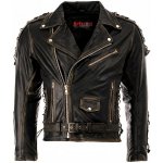 Brixton pánská kožená bunda křivák Eagle černá – Zboží Mobilmania