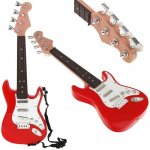 Nobo Kids elektrická rocková kytara se strunami červená – Zboží Dáma