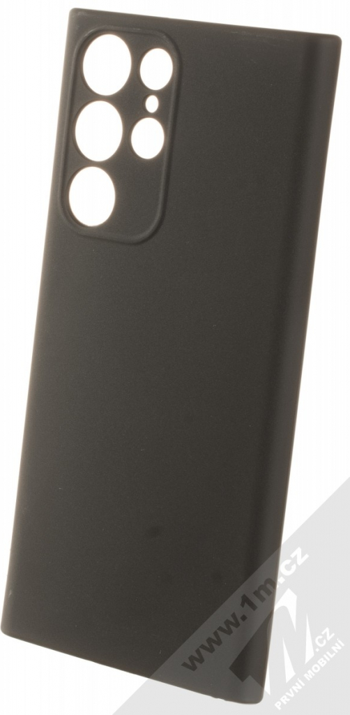 Pouzdro 1Mcz Matt Skinny TPU ochranné silikonové Samsung Galaxy S22 Ultra 5G černé