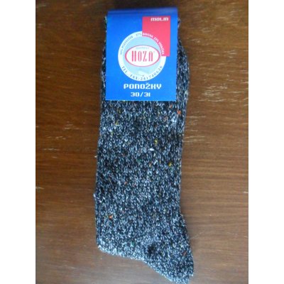 Hoza MOLIN zimní ponožky tmavě šedý melír