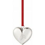Georg Jensen Vánoční ozdoba Heart Palladium 2026 – sběratelská edice, stříbrná barva, kov – Hledejceny.cz