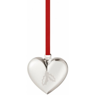 Georg Jensen Vánoční ozdoba Heart Palladium 2026 – sběratelská edice, stříbrná barva, kov – Hledejceny.cz