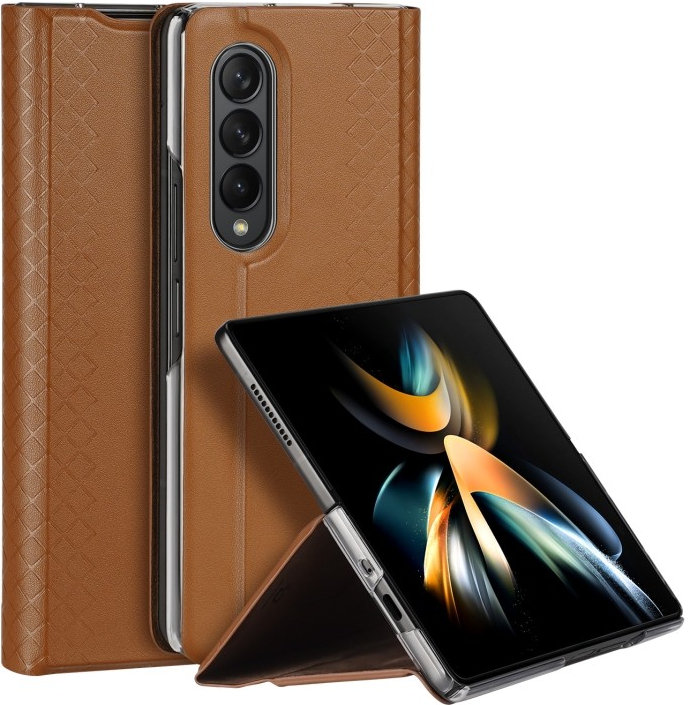 Pouzdro DUX BRIL Samsung Galaxy Z Fold 4 5G hnědé