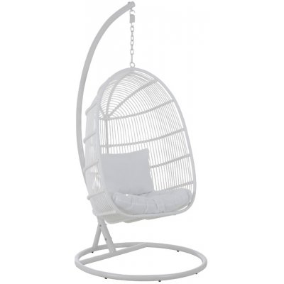 J-line Oval Bílé závěsné křeslo – Hledejceny.cz