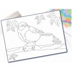 Radost v písku Šablona na pískování sýkorka A5 148 x 210 mm – Zboží Dáma