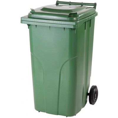 Europlast popelnice 240l plastová s kolečky Zelená – Zboží Mobilmania