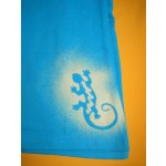 Pletex ČR Leginy do zvonu tyrkysově modrá Motiv žirafa – Zboží Dáma