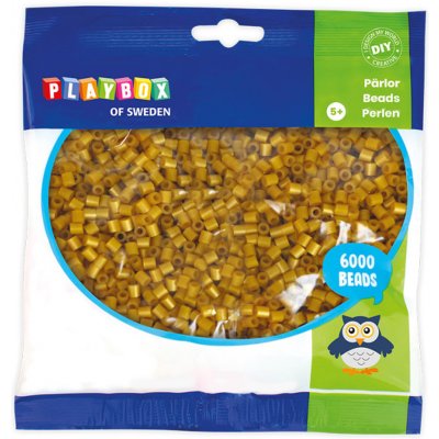 Playbox Zažehlovací korálky - 6 000 ks - zlaté – Zboží Dáma