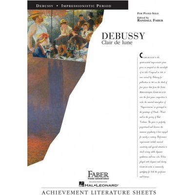 Claude Debussy: Clair de Lune noty na klavír