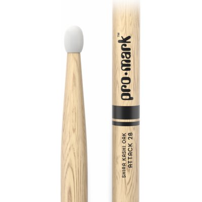 ProMark Classic Attack 2B Shira Kashi Oak Drumstick Oval Nylon Tip – Zboží Mobilmania