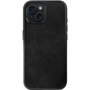 FIXED MagLeather kožený s MagSafe iPhone 15 Plus - černé FIXLM-1201-BK