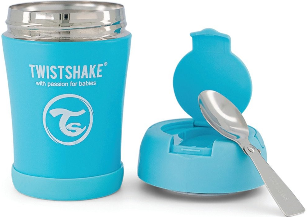 Twistshake Termoska na potraviny 350 ml modrá