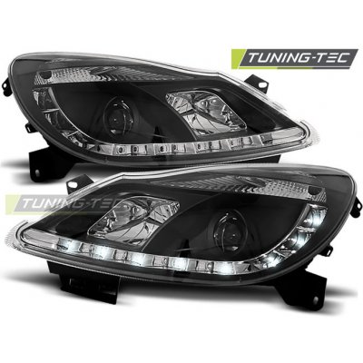 Tuning-Tec Přední čirá LED světla Opel Corsa D (2006 - 2010) - černé – Hledejceny.cz