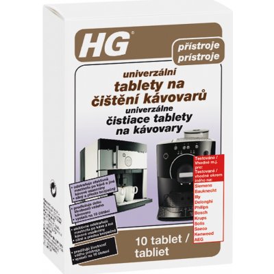 HG verzální tablety na čištění kávovarů 10 ks