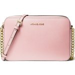 Michael Kors Jet Set Travel Large Saffiano leather crossbody Powder Blush – Hledejceny.cz