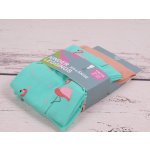 CNB BERLIN legíny silonky 3/4 SADA 2 KS tělové + mátové s plaměňáky – Hledejceny.cz