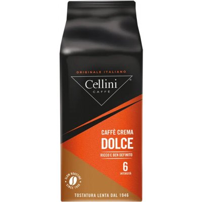 Cellini Caffe Crema Dolce 80% Arabica zrnková 1 kg – Hledejceny.cz