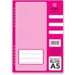 Bobo blok kroužkový blok A5 linkovaný boční spirála 50 listů – Zboží Dáma