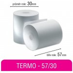 Pokladní kotouček TERMO 57/30mm/bez dutinky – Zboží Živě