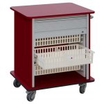 DEXTER 23 ABS vozík boxový, roletový, nízký, 880x780x620 mm, burgundská – Hledejceny.cz