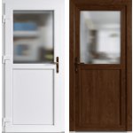 OknaDvereNaMiru.cz Vchodové plastové dveře 1-2 sklo krizet zlatý dub / bílá levé otevírání dovnitř 98 x 198 cm – Hledejceny.cz