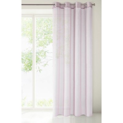 HOTOVÁ ZÁCLONA TAMAY 140X250 CM RŮŽOVÁ – Hledejceny.cz