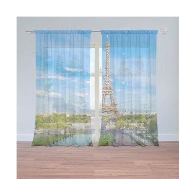 Sablio Záclony Eiffel Tower 5: 2ks 150x250cm – Hledejceny.cz