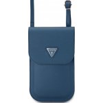 Guess PU Grained Triangle Logo Taška na Telefon Blue – Zbozi.Blesk.cz