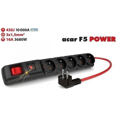 Premiumcord Acar F5, ppacarf5-2power – Zboží Mobilmania