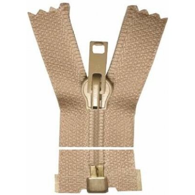 Spirálový zip, dělitelný - 65cm - béžový - WICO - BALENÍ 10 ks – Hledejceny.cz