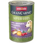 Animonda Gran Carno Superfoods jehněčí amarant brusinky lososový olej 400 g – Sleviste.cz