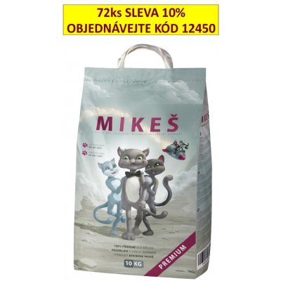 Mikeš Premium bílé hrudkující 10 kg – Zboží Mobilmania