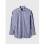 GAP Popelínová oversize košile Big Shirt modrá – Zboží Mobilmania