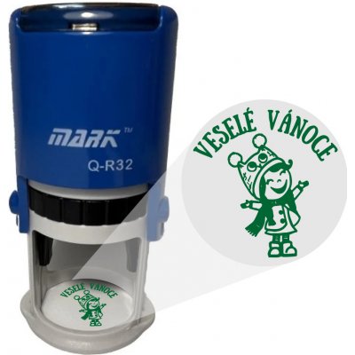 Mark Samonamáčecí razítko Veselé Vánoce 007 bez barvy 32mm – Sleviste.cz