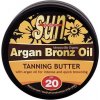 Opalovací a ochranný prostředek Vivaco Sun Argan Bronz Oil Tanning Butter SPF20 voděodolné opalovací máslo s arganovým olejem pro rychlé zhnědnutí 200 ml