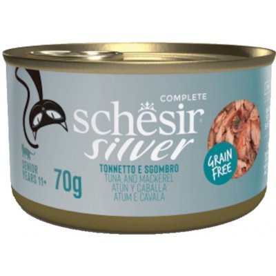 SCHESIR Senior Wholefood pro kočky tuňák a makrela 70 g