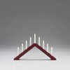 Vánoční osvětlení Konstsmide 3984-525 LED silueta pyramida teplá bílá LED tmavě červená