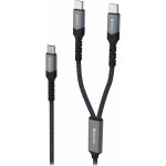 Swissten 72501201 2v1 USB-C na 2× USB-C 1,5m černý – Zboží Živě