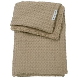 Meyco Deka Waffle Teddy fleece Taupe