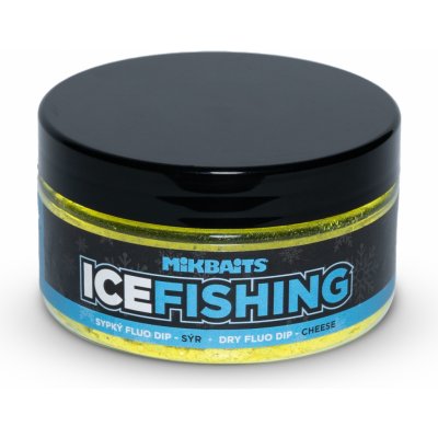 MikBaits Dip Ice Fishing Pstruh Řada Sypký Fluo Sýr 100 ml