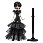 Mattel Monster High X Wednesday Addams v černých šatech Rave’N HXJ03 – Zboží Dáma