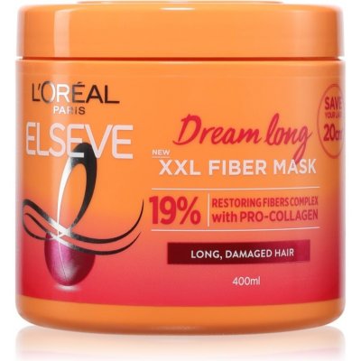 L´Oréal Paris Obnovující maska na vlasy Elseve Dream Long XXL Fiber Mask 400 ml – Hledejceny.cz