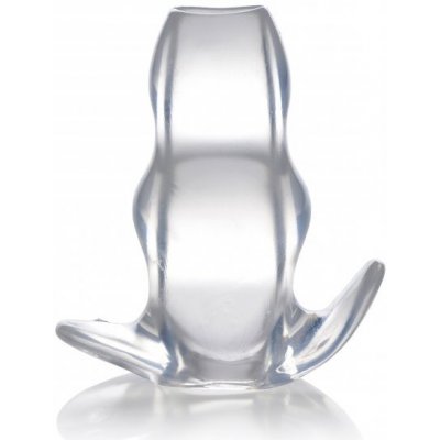 Master Series Clear View Hollow Anal Plug L - anální tunel průhledný 13 x 6 cm