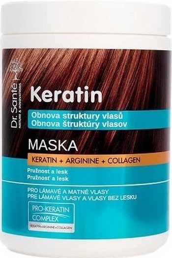 Dr. Santé Keratin hloubkově regenerační a výživná maska pro křehké vlasy bez lesku 1000 ml
