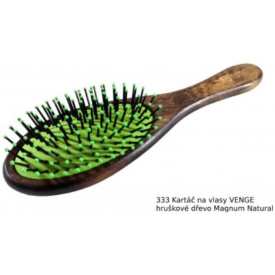 Kartáč na vlasy z bukového nebo hruškového dřeva Materiál: 333 Kartáč na vlasy VENGE hruškové dřevo Magnum Natural